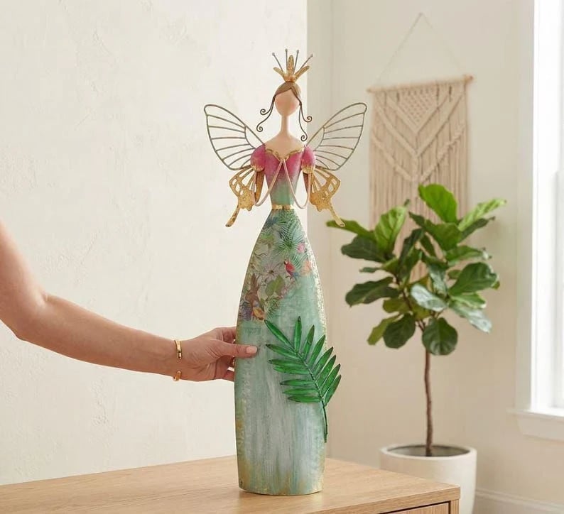🧚Whimsical Fairy Garden Metal Statues | Enchanted Angel Decor ✨