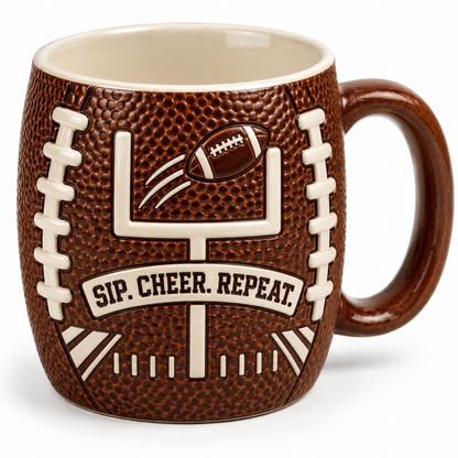 🏈 Your Game Day MVP Has Arrived! The Ultimate "Pigskin" Ceramic Mug ☕️