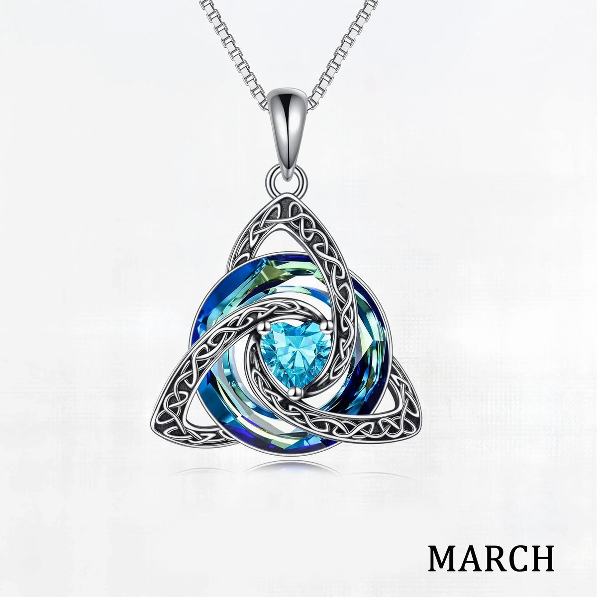 ♾️💖Birthstone Celtic Knot Necklace with cards