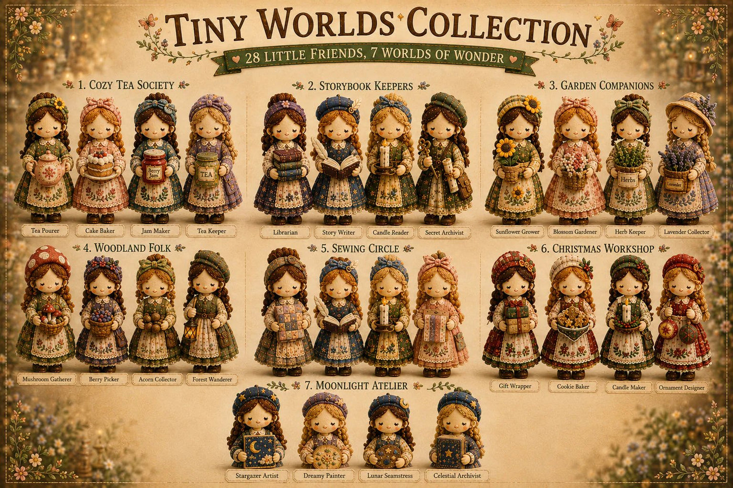 Last Day:49% OFF🧵 Tiny Worlds Collection – Patchwork DIY Kit Series