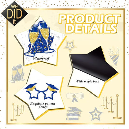 🎓 2026 Grad Car Magnets 🧲 – 30-Piece Set for Celebration Decor (Cars, Fridges & More)