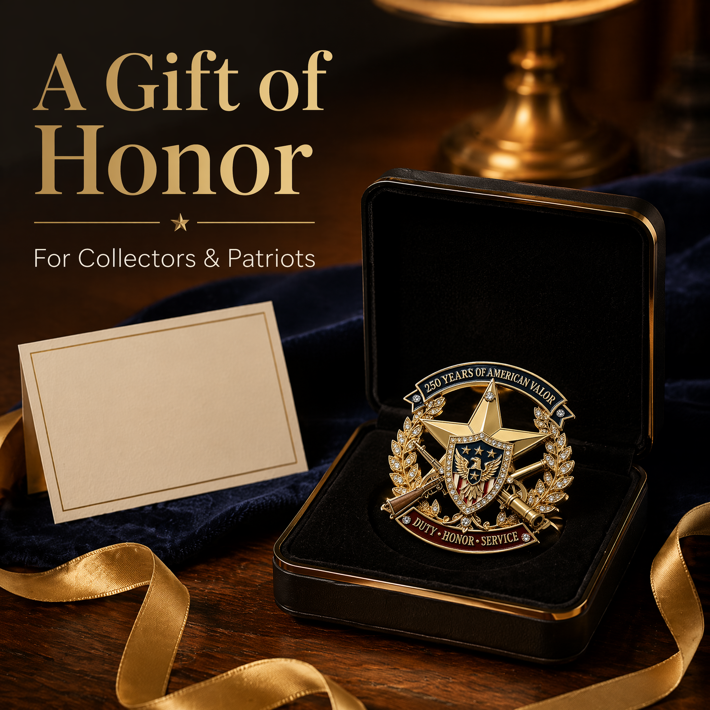 The "American Valor" 250th Anniversary Commemorative Heirloom | Tribute to Duty, Honor & Service 🇺🇸🦅