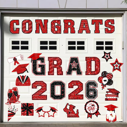 🎓 2026 Grad Car Magnets 🧲 – 30-Piece Set for Celebration Decor (Cars, Fridges & More)