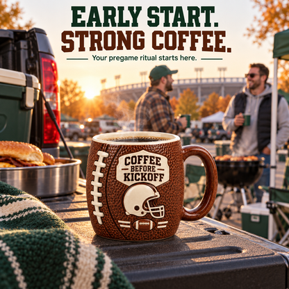 🏈 Your Game Day MVP Has Arrived! The Ultimate "Pigskin" Ceramic Mug ☕️