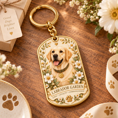 🐾 Labrador Garden Keychain Collection