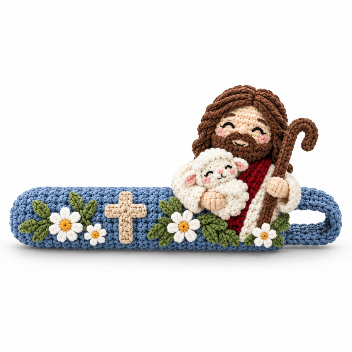 ✨ Divine Details: Hand-Crocheted Faith & Blessing Door Handle Covers ✨
