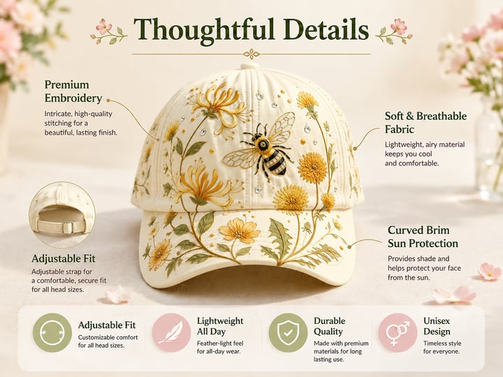 🔥Last Day 50% OFF 🌸🌿Garden Morning Cap  (✨2026 Limited Edition)