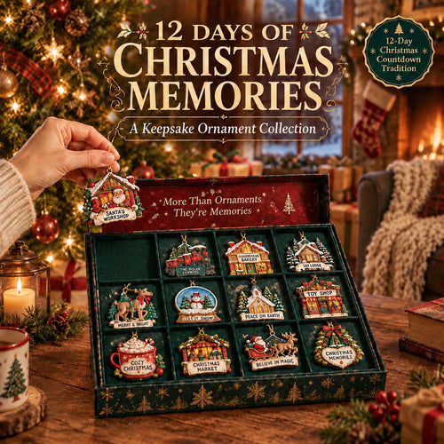 🎄12‑Day Christmas Memories Ornament Set ✨A Story Behind Every Ornament