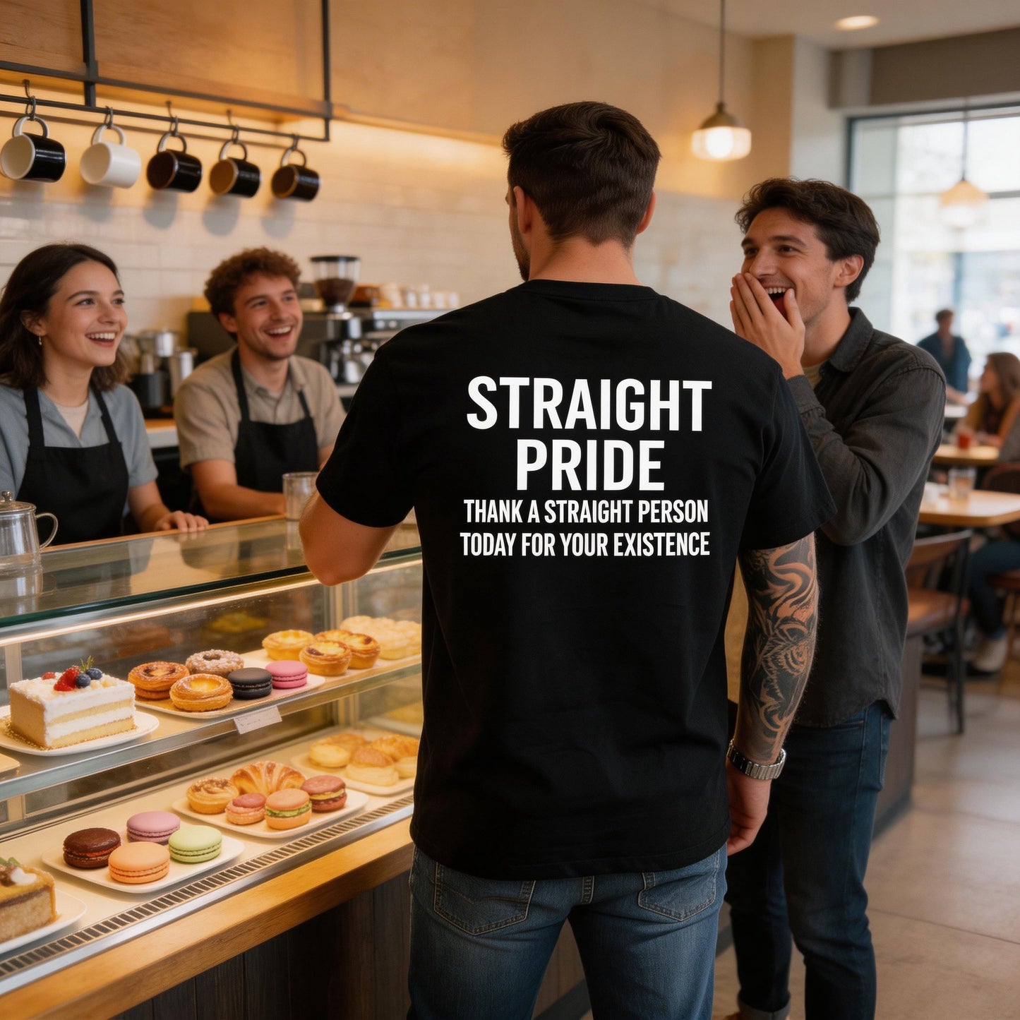 🏆Last Day Promo: 67% OFF 👕😄 Straight Pride Graphic Tee – Funny Unisex Cotton T-Shirt