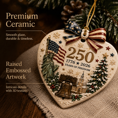 🎄250th Anniversary of America × Christmas Ornament