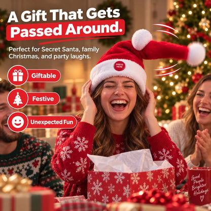 🎅 🤣 Singing & Dancing Santa Hat — Animated Christmas Party Hat(📦Buy 3 Free Shipping)