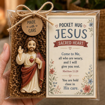✝️ Christian Pocket Blessing Keepsake Gift Set Collection | Devotional Figure, Scripture-Inspired Encouragement Card & Gift-Ready Packaging Included 🤍
