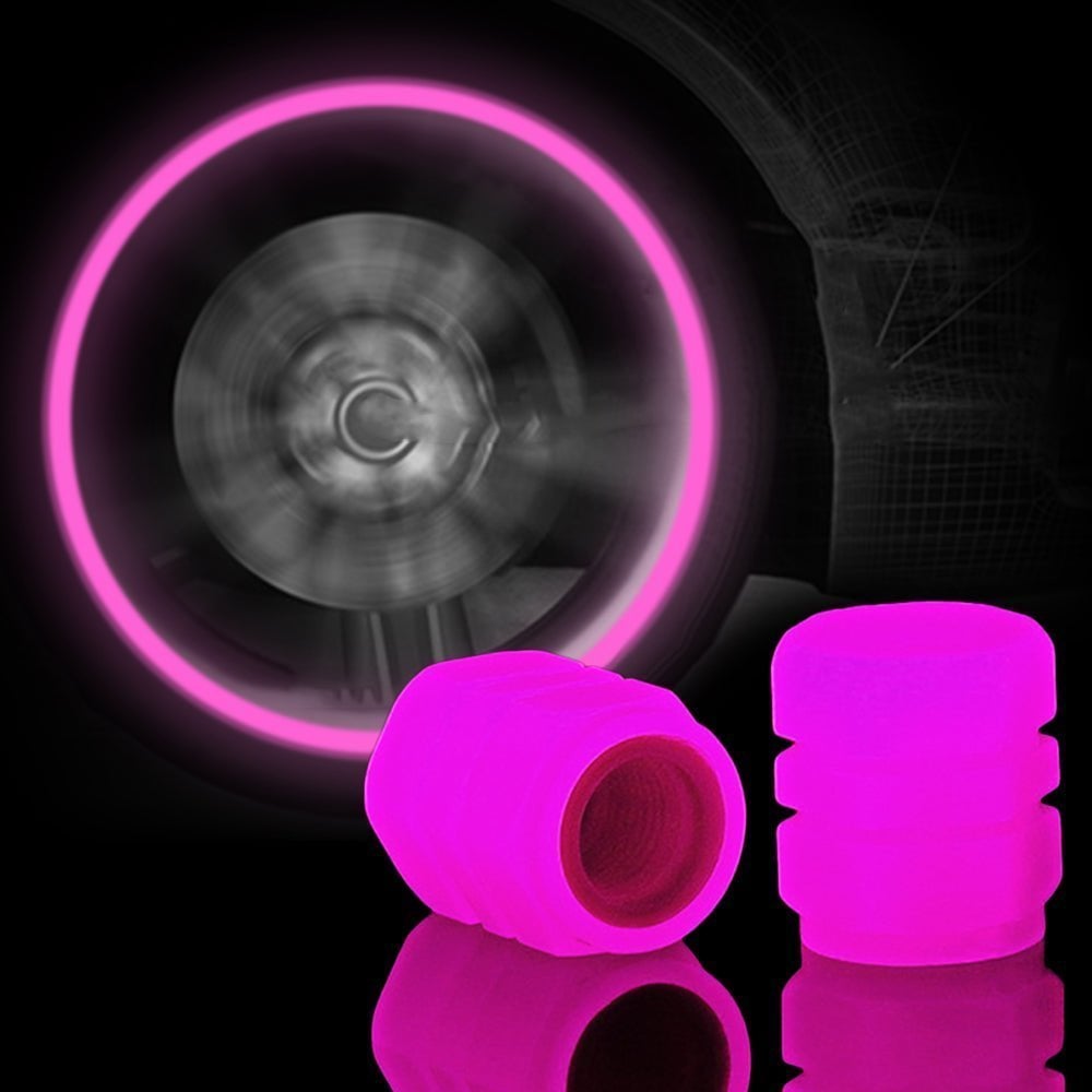 (🔥3rd Anniversary Sale) - Fluorescent Tire Valve Caps