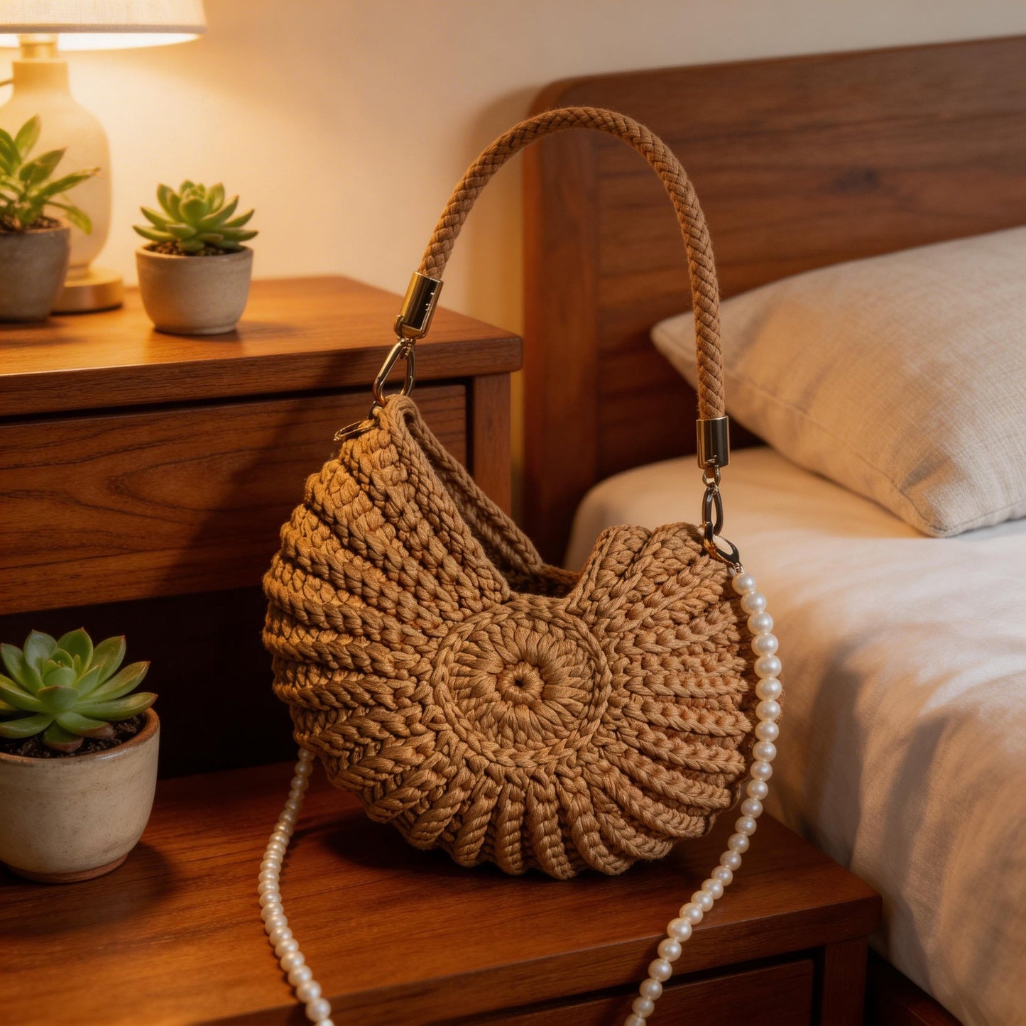 💝Mother's Day Coming Soon: 49% OFF💥 - Crochet Shell Bag(100% Handmade)🐚