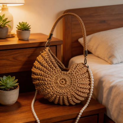 💝Mother's Day Coming Soon: 49% OFF💥 - Crochet Shell Bag(100% Handmade)🐚