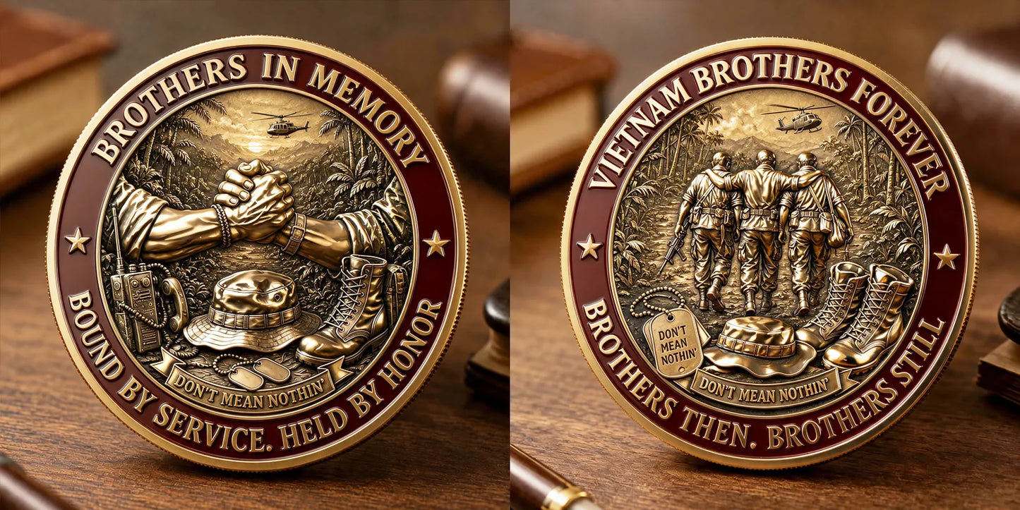 Vietnam Brothers Forever Commemorative Metal Medal