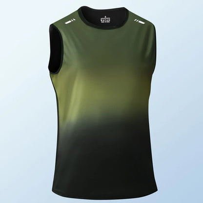 Men's gradient tank top – quick-drying, 3D fit, and breathable