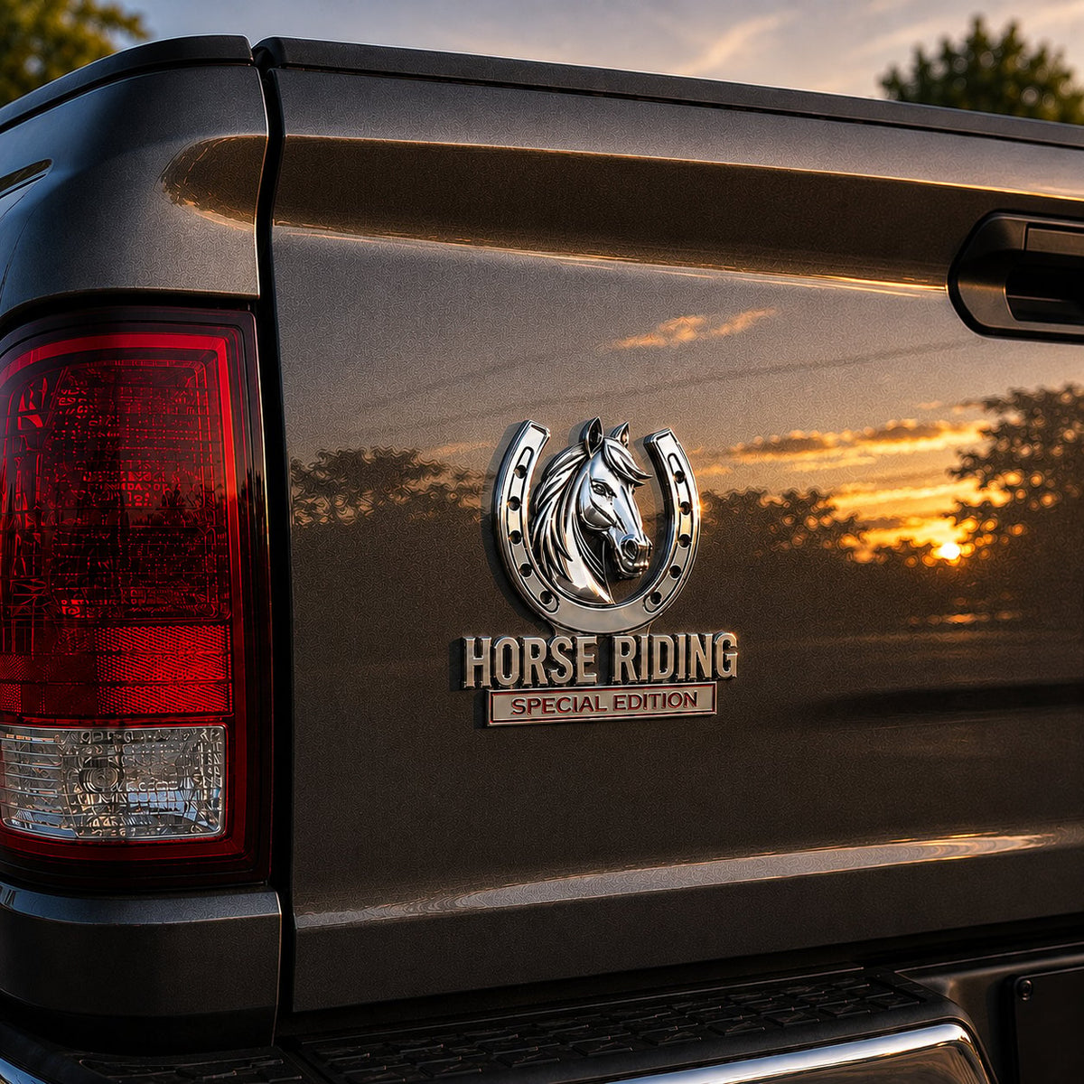 🐎 Horse Riding Special Edition Chrome Metal Car Emblem