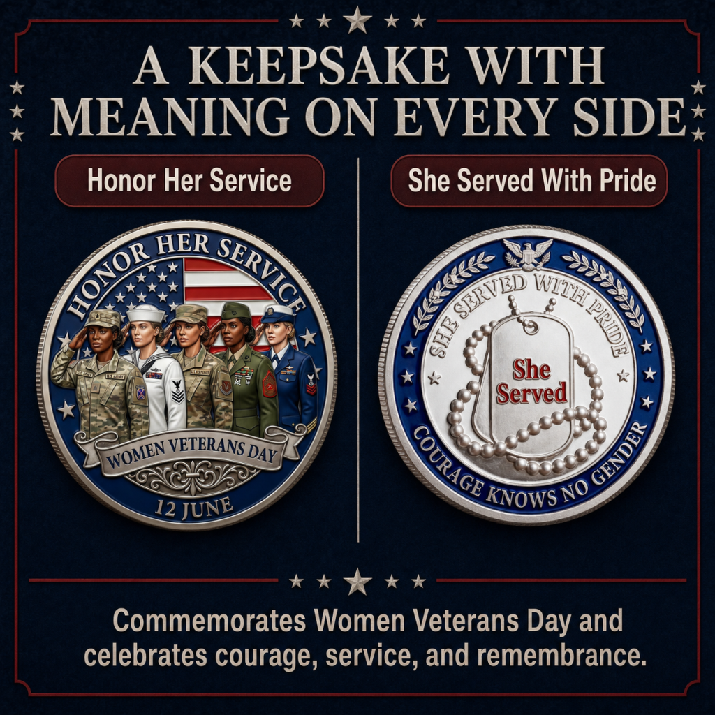 🔥Last Day 50% OFF 🔥Women Veterans Day Commemorative Coin - "Honor Her Service" 🎖️