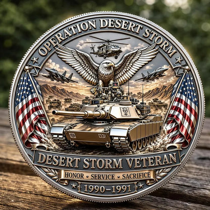 🏜️Operation Desert Storm Veteran Commemorative Metal Medal