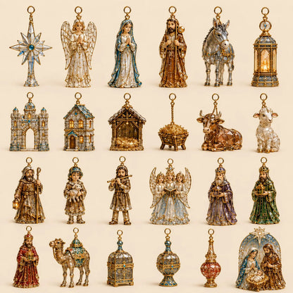 ✨ 2026 Nativity Story Christmas Advent Calendar | 24 Keepsake Ornaments Inspired by the Sacred Journey to Christmas 🎄🙏