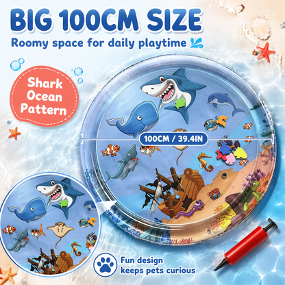 🐾 Splash & Play™ Pet Water Sensory Mat Keep Your Pet Cool, Curious, and Happily Occupied All Summer Long! 🌊🐱🐶