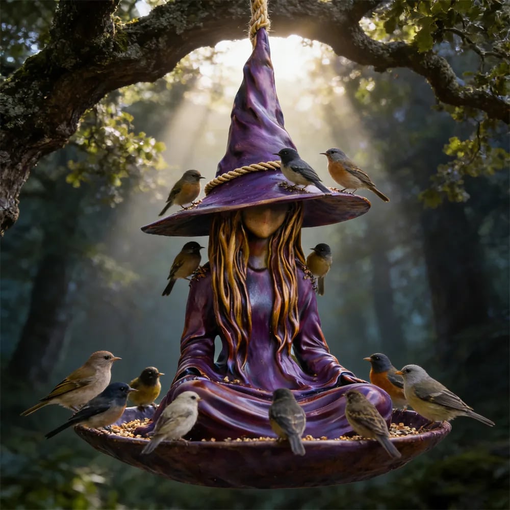 🏆Last Day Promo: 49% OFF 🎖️Meditating Witch Garden Bird Feeder