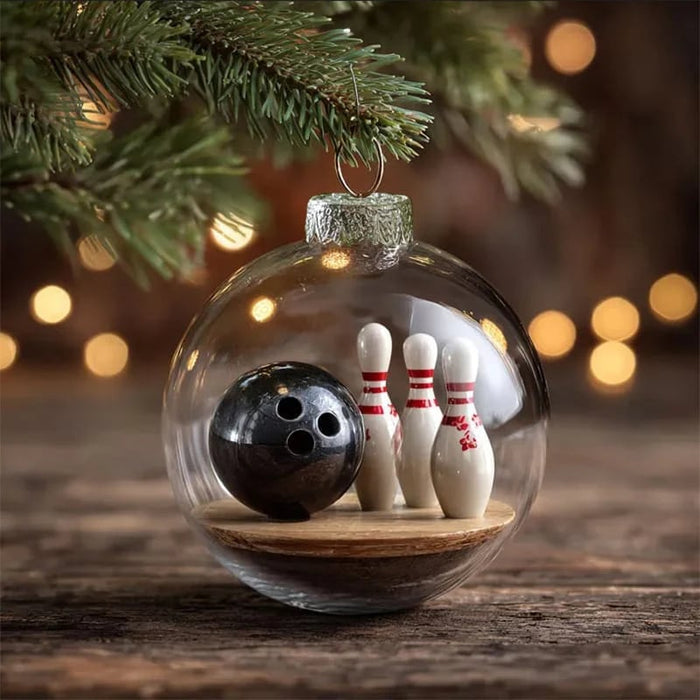 Bowling Christmas ornament