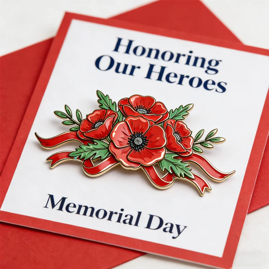 🔥Last Day 49% OFF-Unisex US Memorial Day Poppy Exquisite Brooch
