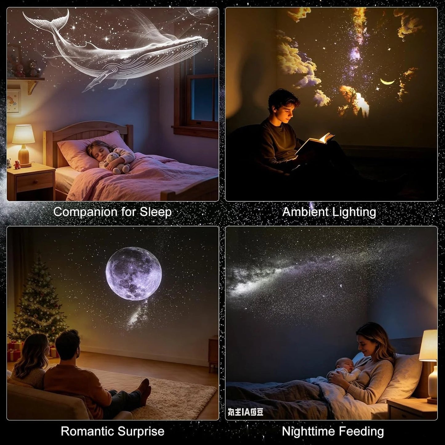 (🎁Last Day 50% OFF)✨🌌Galaxy Projector Night Light