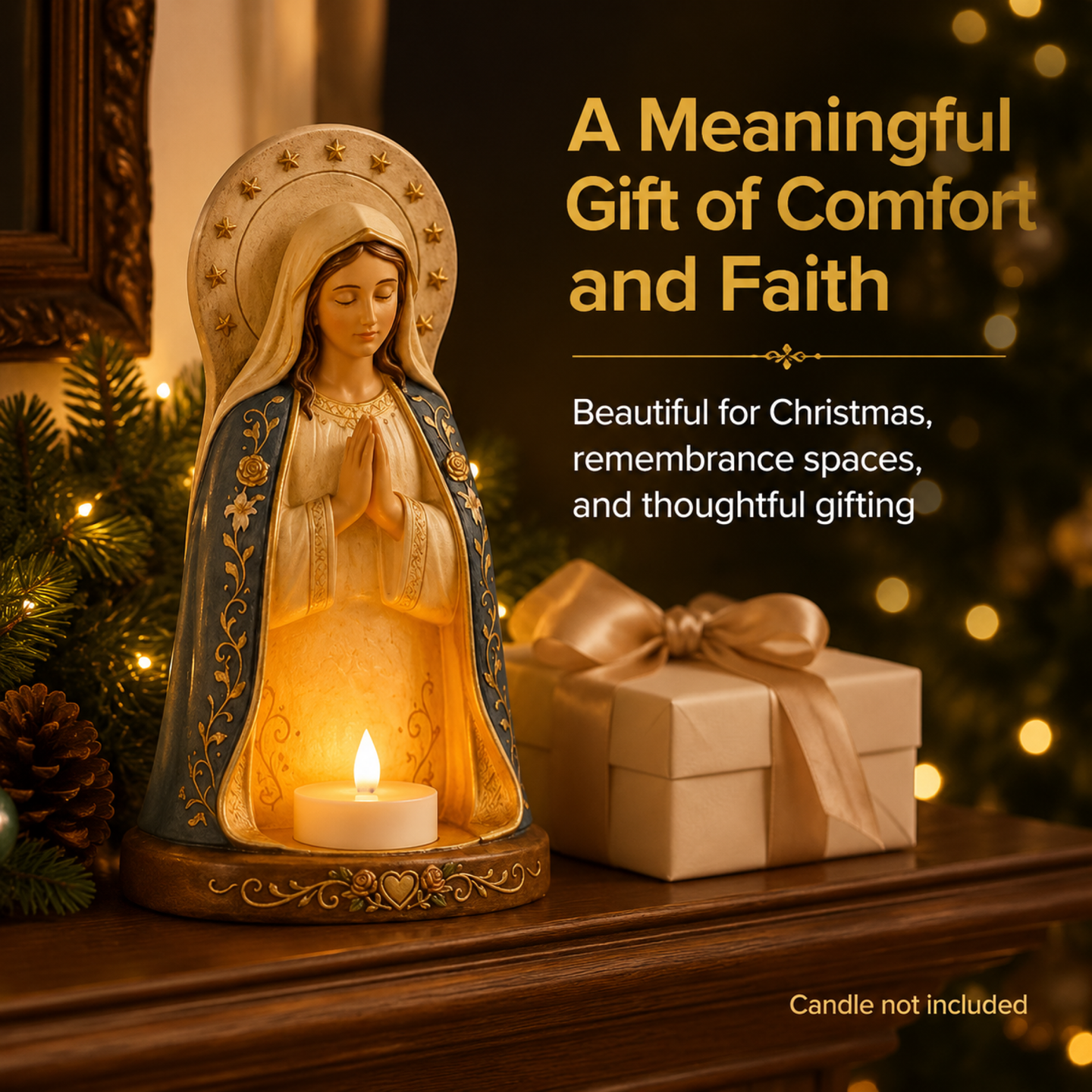 ✝️🕯Jesus & Virgin Mary Prayer Candle Holder