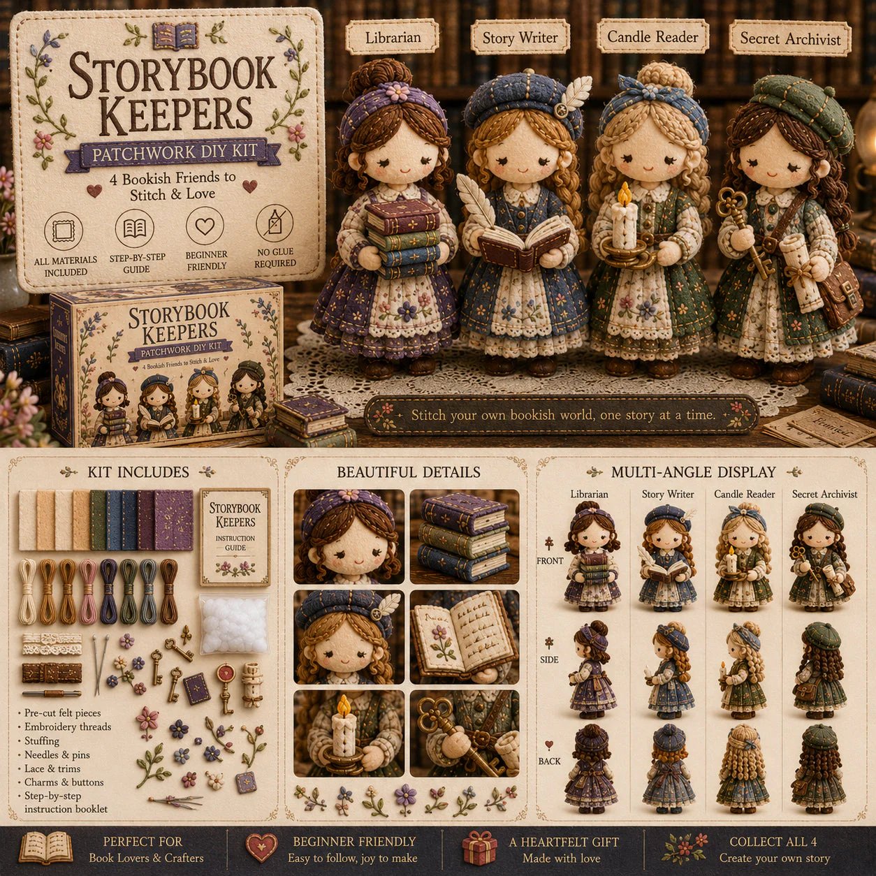 Last Day:49% OFF🧵 Tiny Worlds Collection – Patchwork DIY Kit Series