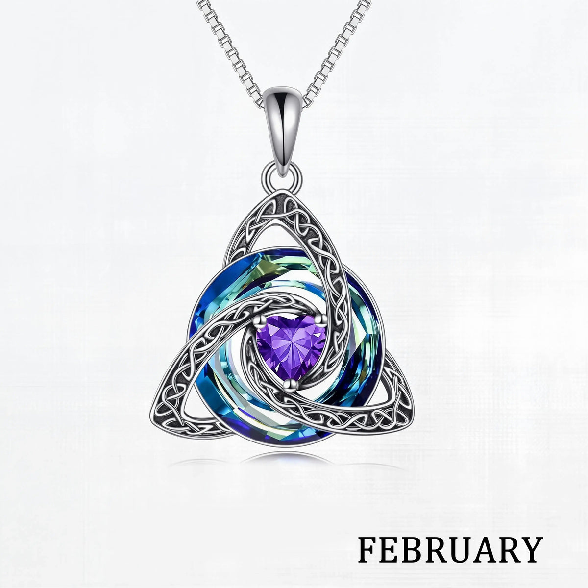♾️💖Birthstone Celtic Knot Necklace with cards