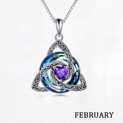 ♾️💖Birthstone Celtic Knot Necklace with cards
