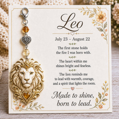 ✨  Commemorative keychains and cards featuring the birthstones of the 12 zodiac signs