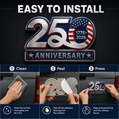 🎉Celebrate 250th Anniversary with a Patriotic Car Emblem