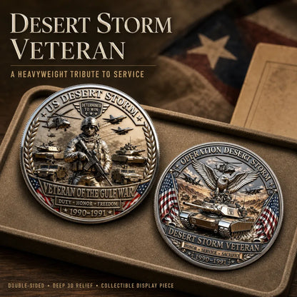🏜️Operation Desert Storm Veteran Commemorative Metal Medal