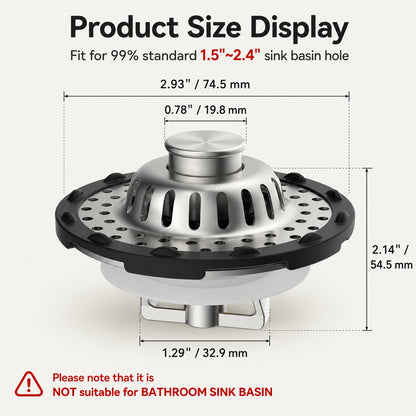 🛁Anti-Clog Drain Protector for Hair & Small Items
