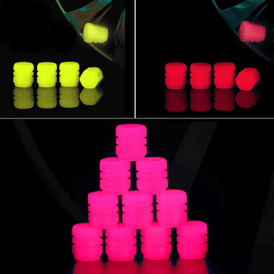 (🔥3rd Anniversary Sale) - Fluorescent Tire Valve Caps