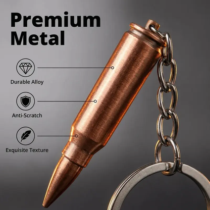 🔥Last Day 49% OFF-Army Style Metallic Bullet Keychain