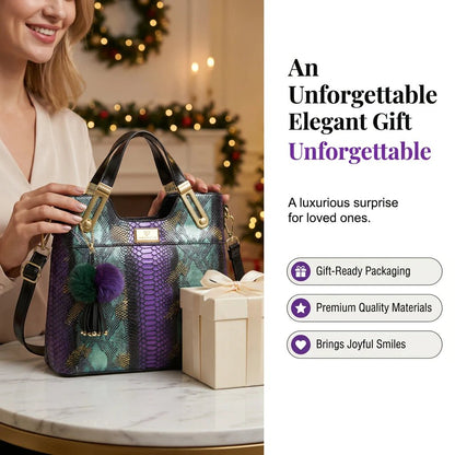 🏆Exclusive discounts for the Queen 49% OFF🔥Elegant Snakeskin PU Leather Tote Bag