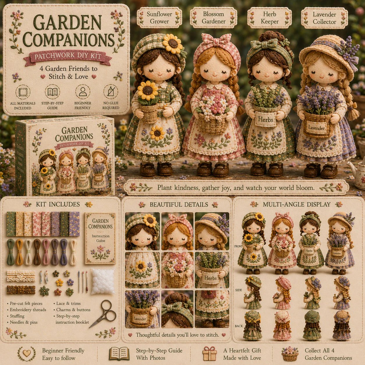Last Day:49% OFF🧵 Tiny Worlds Collection – Patchwork DIY Kit Series