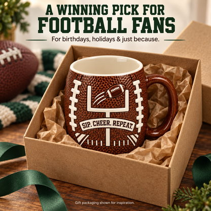 🏈 Your Game Day MVP Has Arrived! The Ultimate "Pigskin" Ceramic Mug ☕️