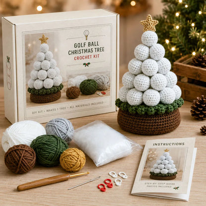 🔥LAST DAY 50% OFF - 🎄Sports Ball Christmas Tree Crochet Kit