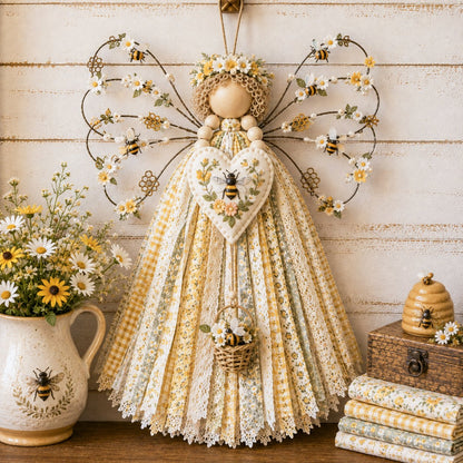 🔥LAST DAY 50% OFF - 🪽 Angel Fabric Hanging DIY Kit - Stitch a Little Blessing That Stays Forever