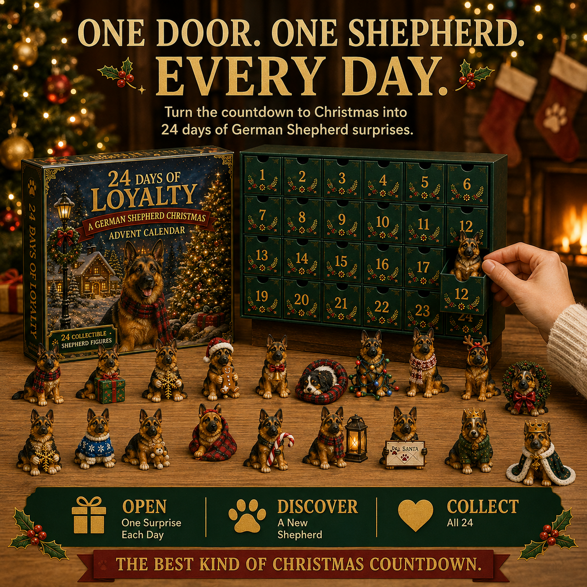 24 Days of Loyalty – German Shepherd Christmas Advent Calendar