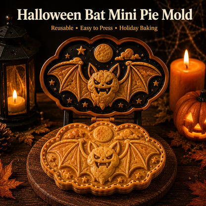 🎃 Halloween Mini Pie Mold Collection | Reusable Embossed Molds for Shaping Detailed Pumpkin, Ghost, Reindeer, Tree & Holiday Pies 🥧✨