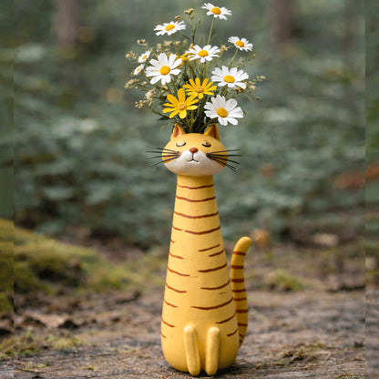 🔥LAST DAY49% OFF - 😻Handcrafted Quirky Cat Vase