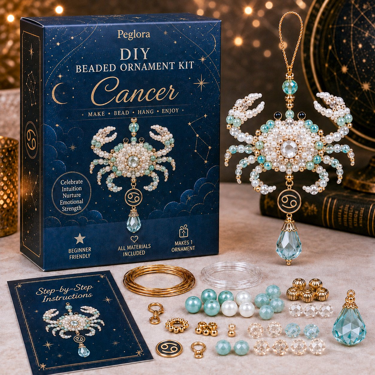 ✨ Zodiac Blessing Beaded Ornament DIY Kit