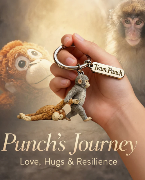 Team Punch - Monkey Lover Keychain With Charms